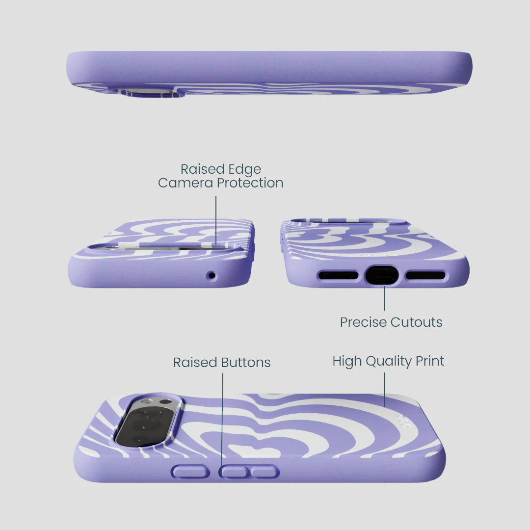 Lavender Flutter Right Google Pixel 10/10 Pro Case - Image 3