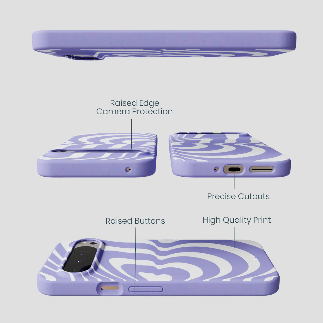Lavender Flutter Right Google Pixel 9 Pro XL Case - Image 3