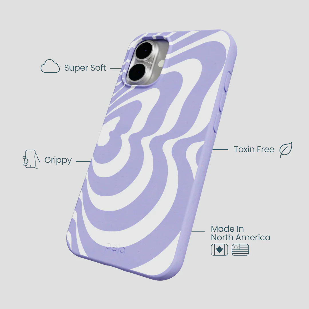 Lavender Flutter Right iPhone 16 Plus Case - Image 4