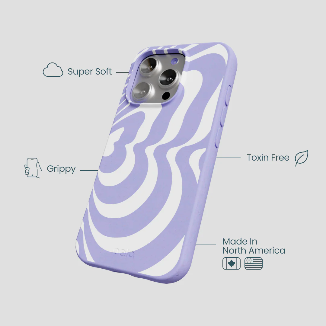 Lavender Flutter Right iPhone 16 Pro Case - Image 4
