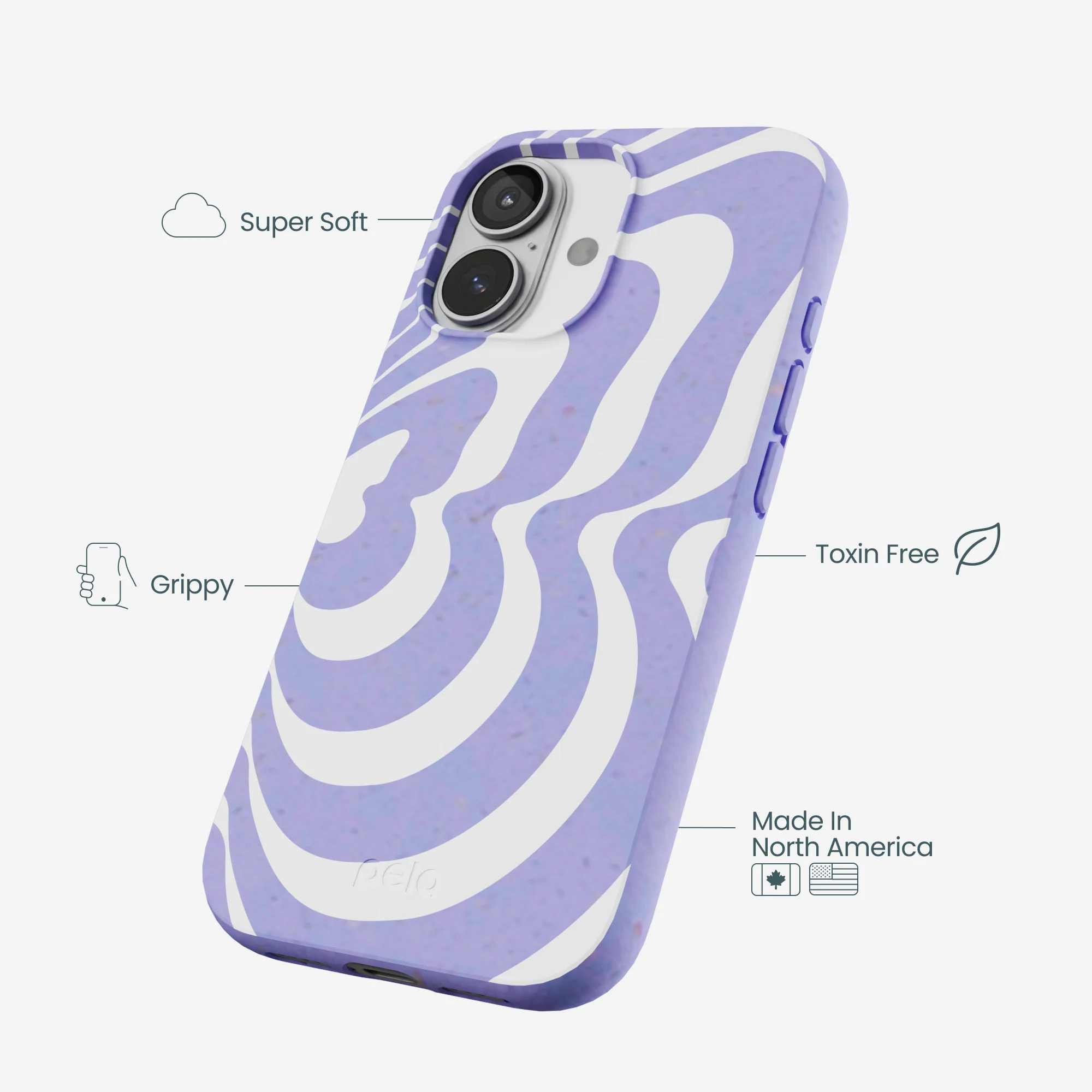 Lavender Flutter Right iPhone 17 Case - Image 4