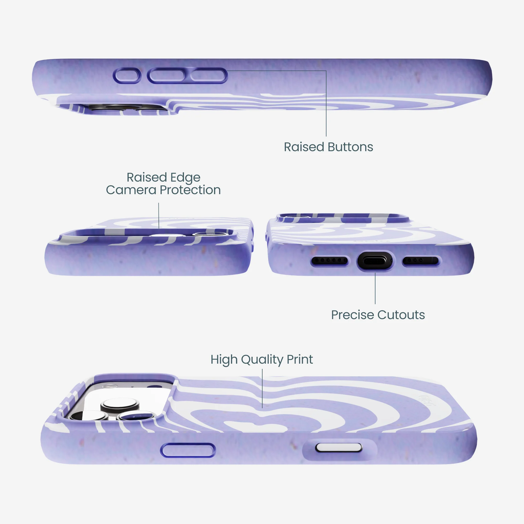 Lavender Flutter Right iPhone 17 Pro Max Case - Image 3