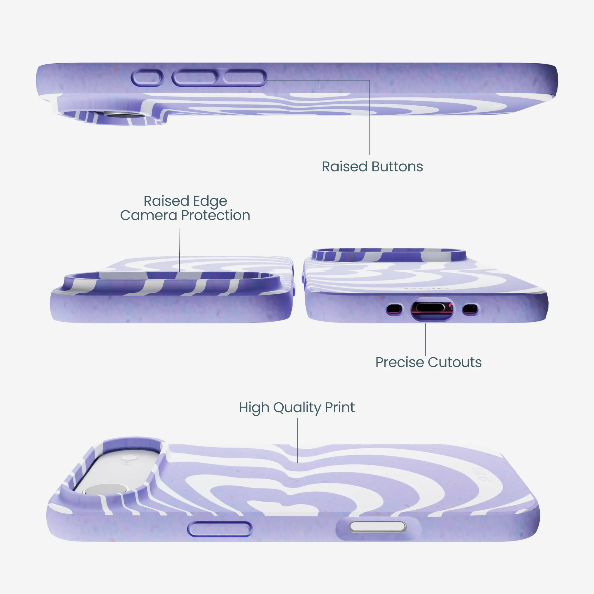 Lavender Flutter Right iPhone Air Case - Image 3