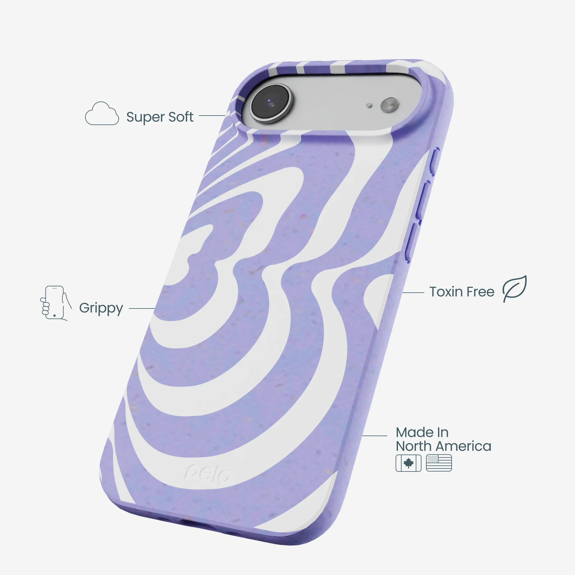Lavender Flutter Right iPhone Air Case - Image 4