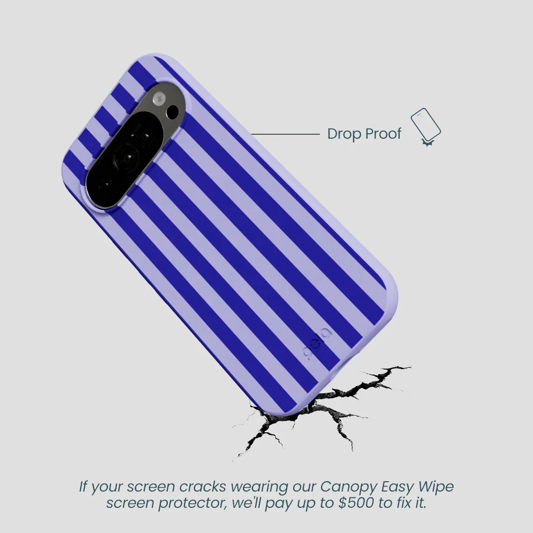 Lavender Indigo Stripes Google Pixel 10/10 Pro Case - Image 4