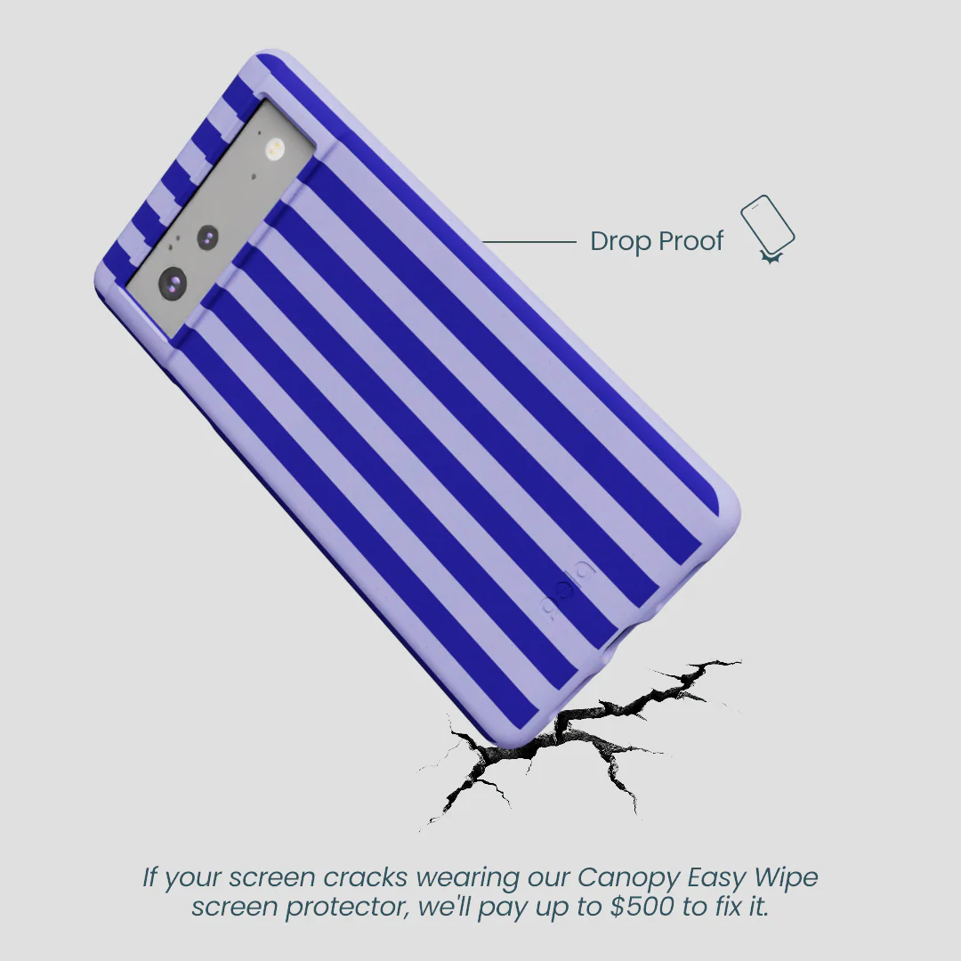 Lavender Indigo Stripes Google Pixel 6 Case - Image 4