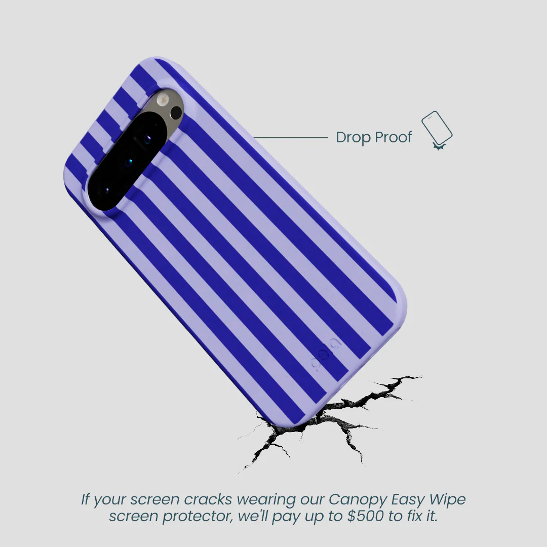 Lavender Indigo Stripes Google Pixel 9/9 Pro Case - Image 4