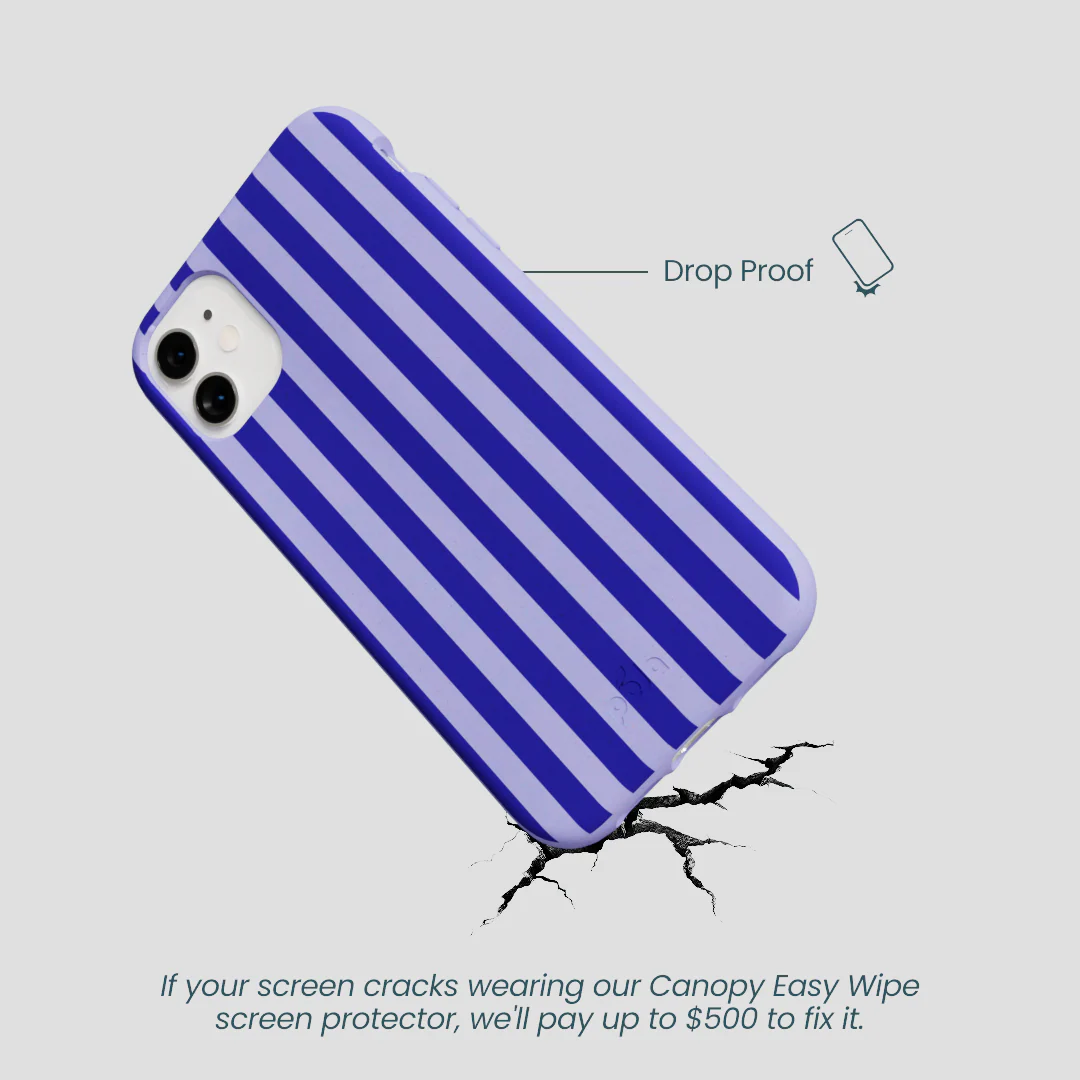 Lavender Indigo Stripes iPhone 11 Case - Image 5