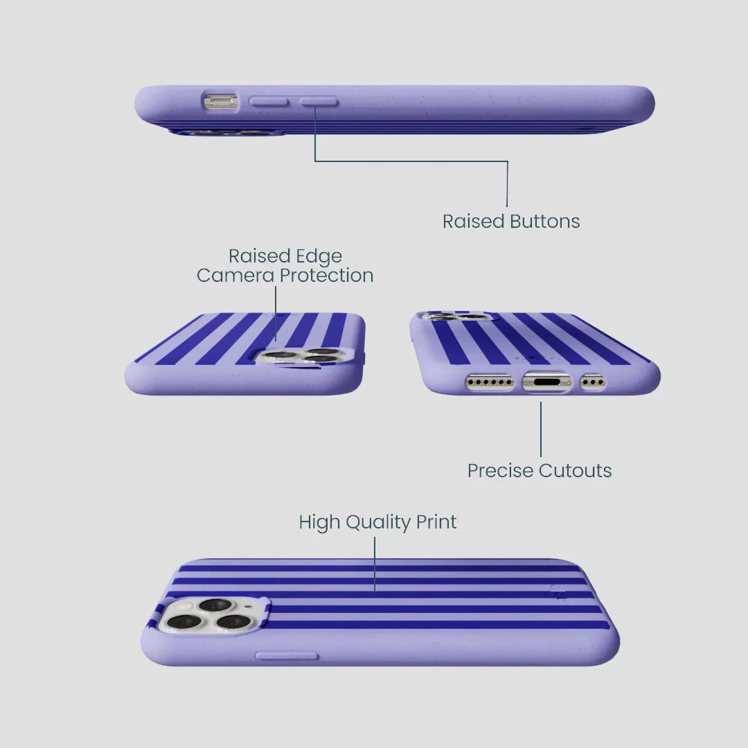 Lavender Indigo Stripes iPhone 11 Pro Case - Image 3