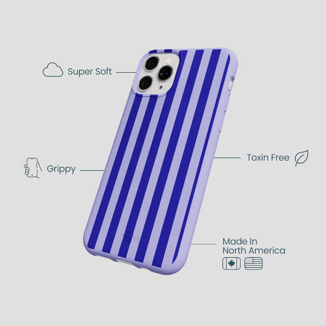 Lavender Indigo Stripes iPhone 11 Pro Case - Image 4