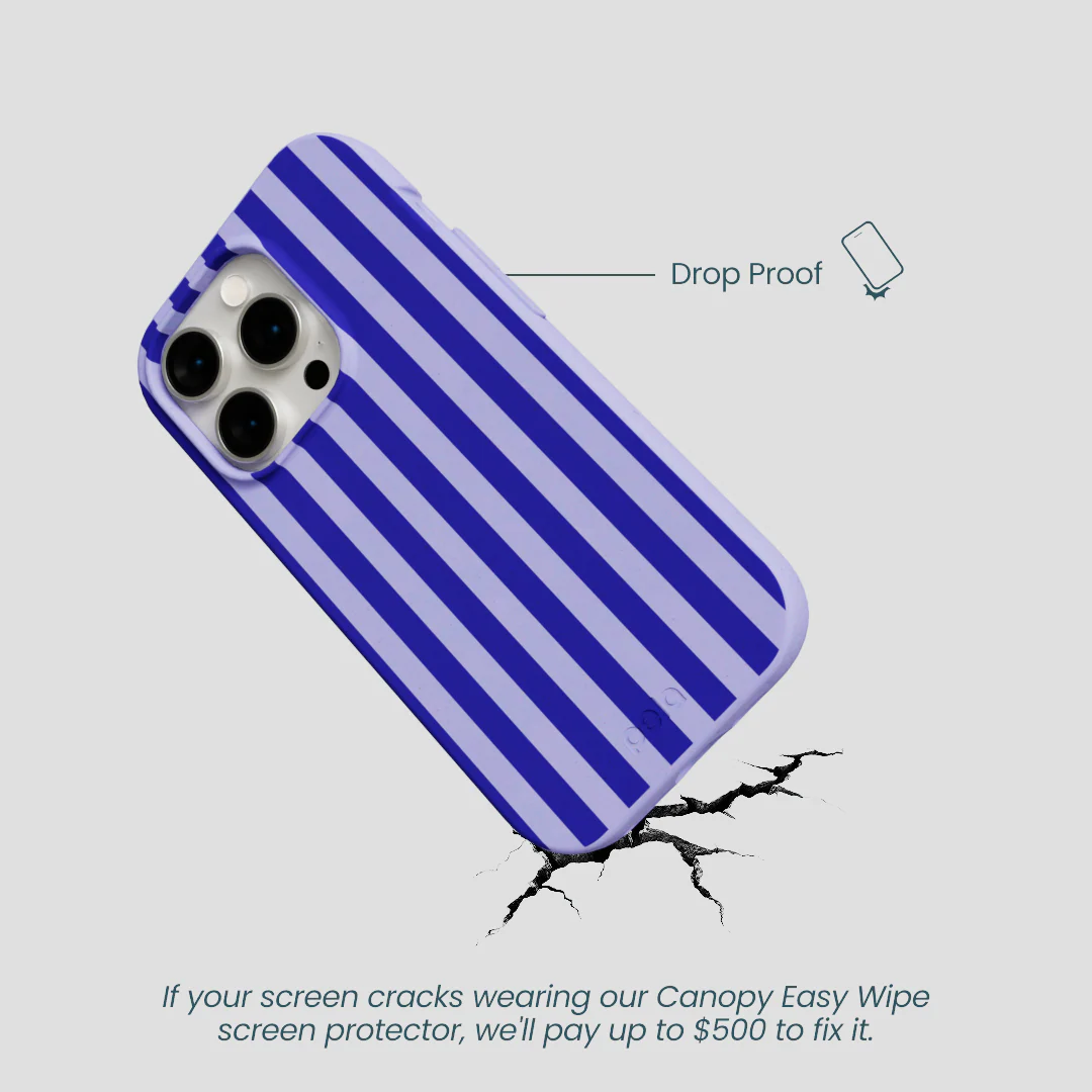 Lavender Indigo Stripes iPhone 15 Pro Case - Image 5