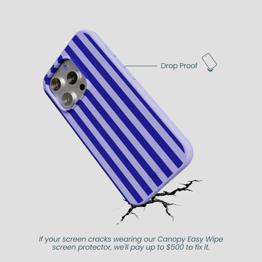 Lavender Indigo Stripes iPhone 16 Pro Case - Image 5
