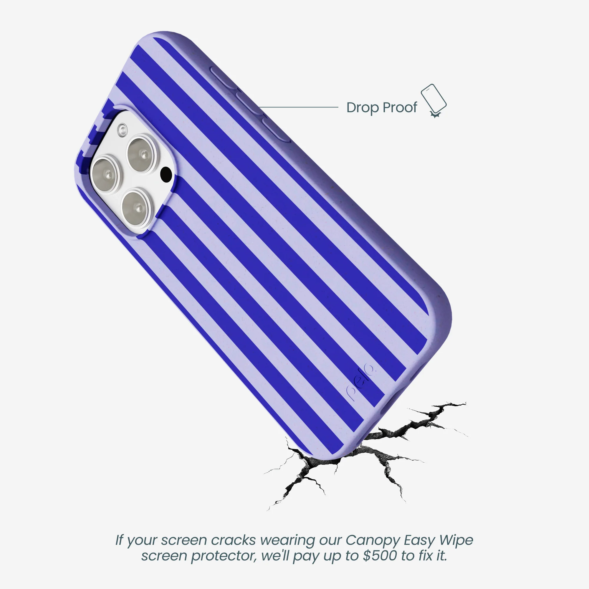 Lavender Indigo Stripes iPhone 16 Pro Max Case - Image 5