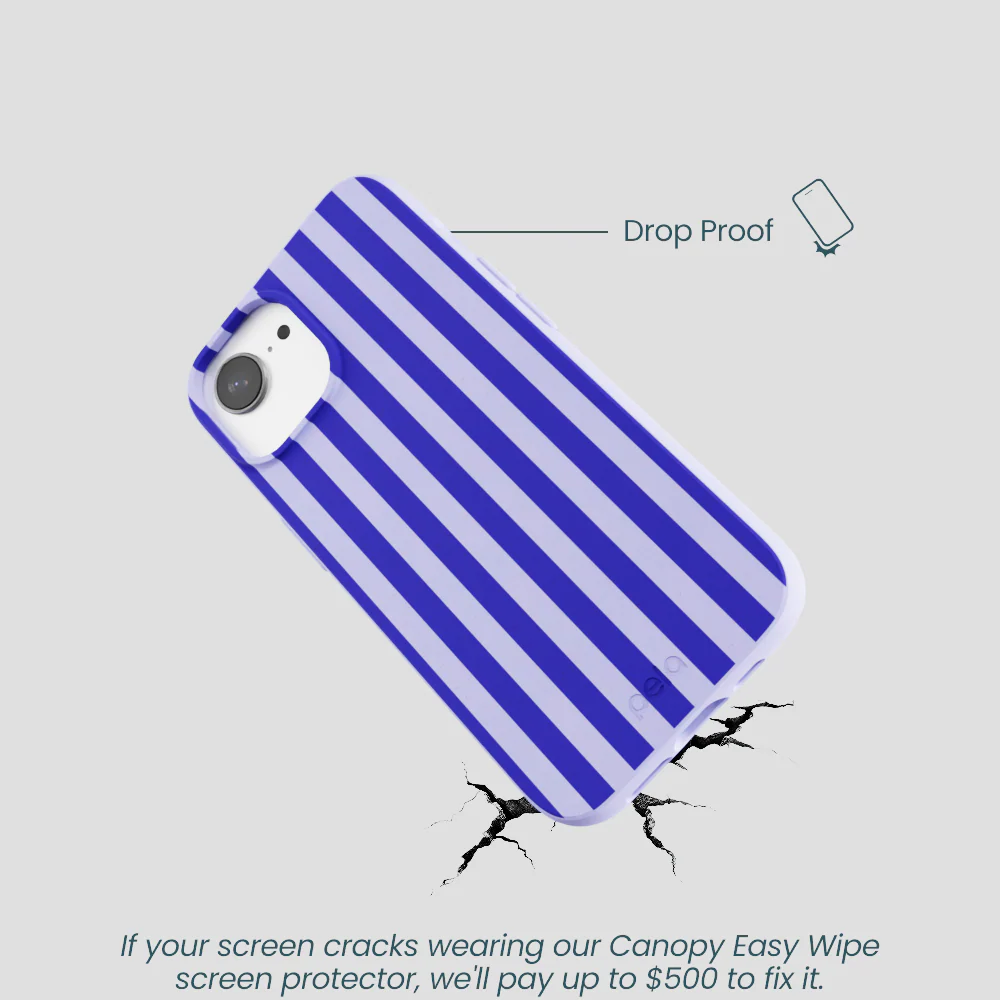 Lavender Indigo Stripes iPhone 16e/17e Case - Image 5