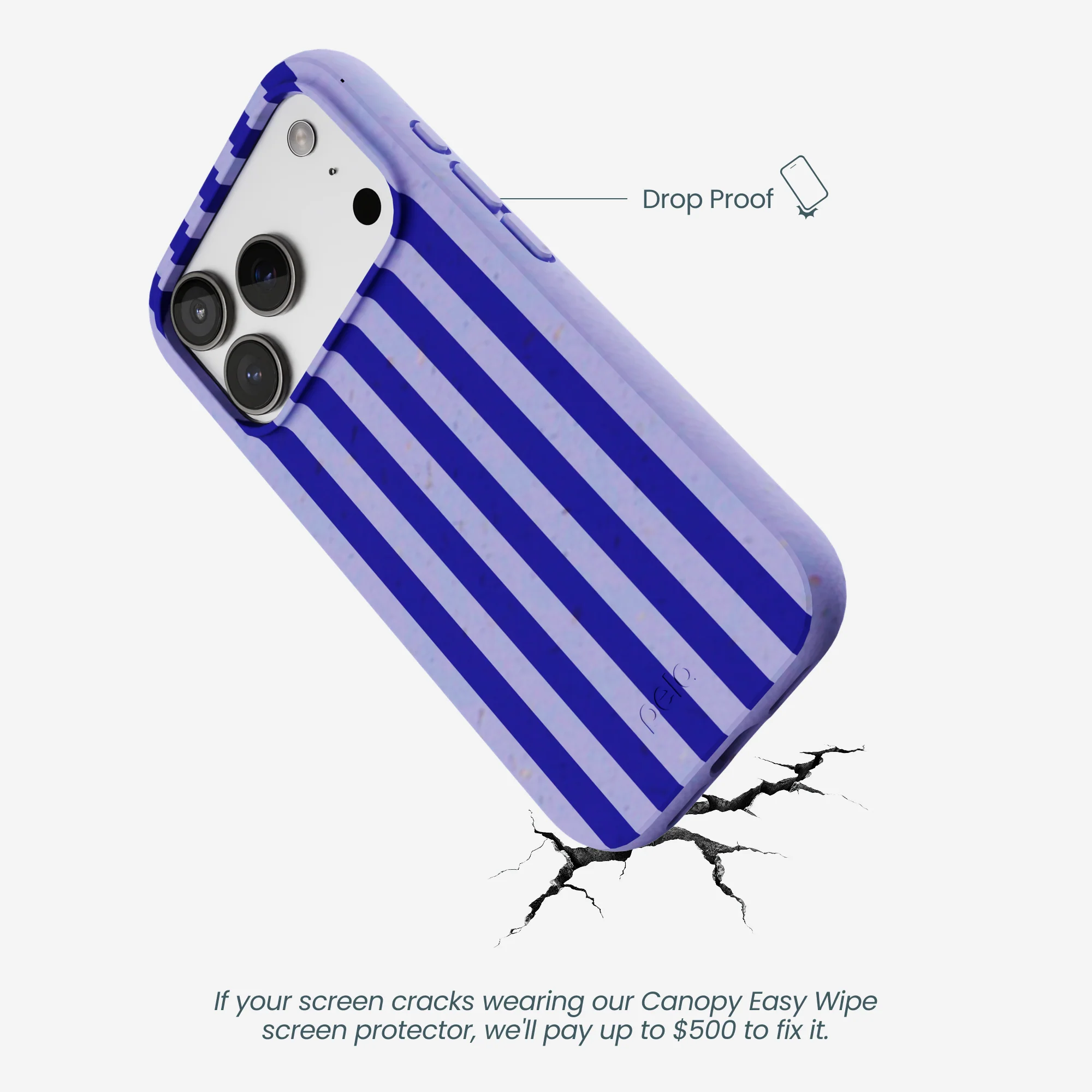 Lavender Indigo Stripes iPhone 17 Pro Case - Image 5