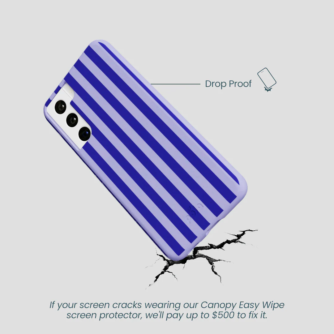 Lavender Indigo Stripes Samsung Galaxy S21 Case - Image 4
