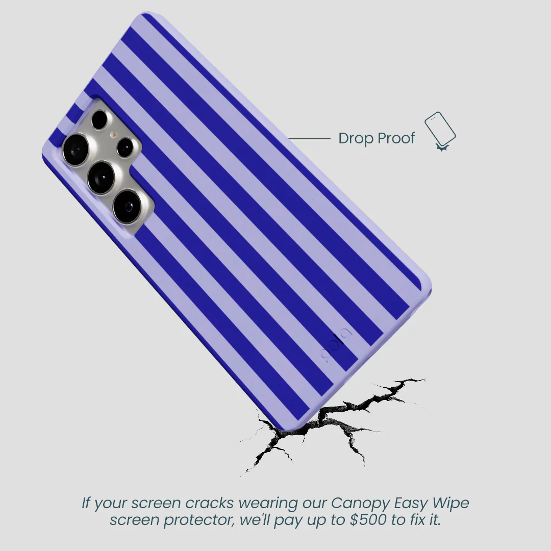 Lavender Indigo Stripes Samsung Galaxy S25 Ultra Case - Image 4