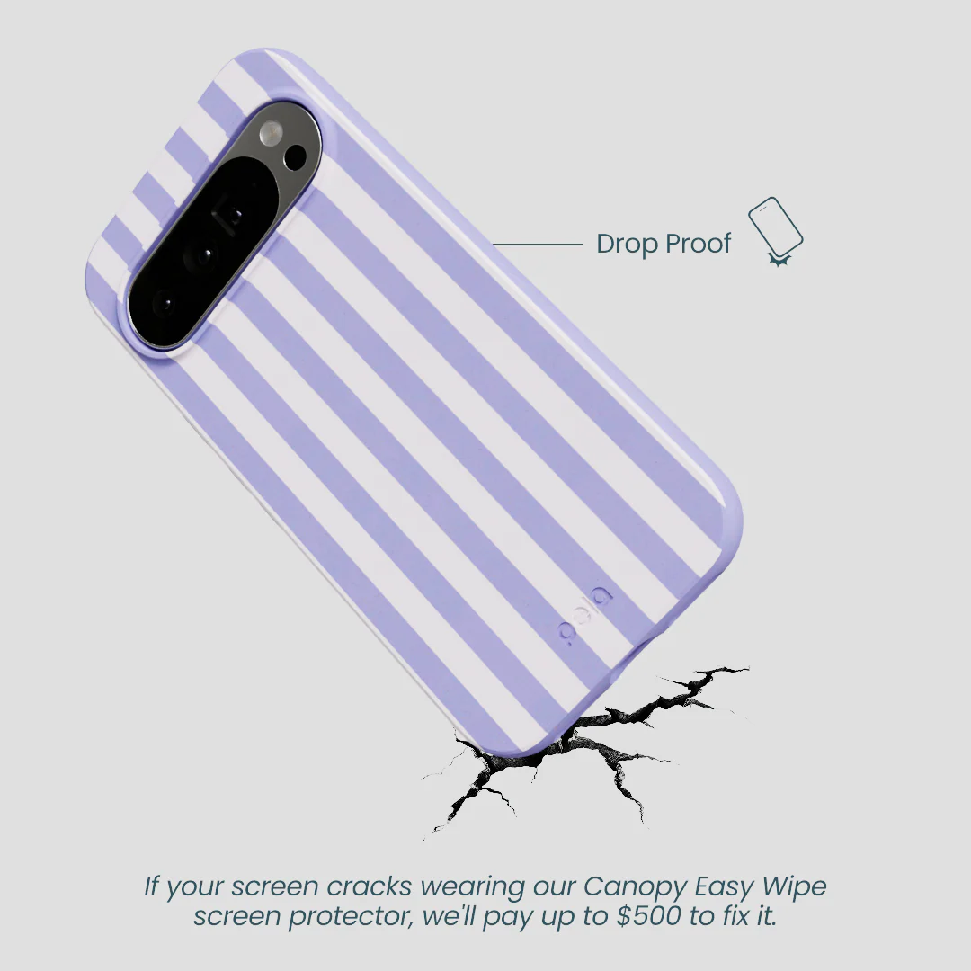 Lavender Lilac Stripes Google Pixel 10 Pro XL Case - Image 5