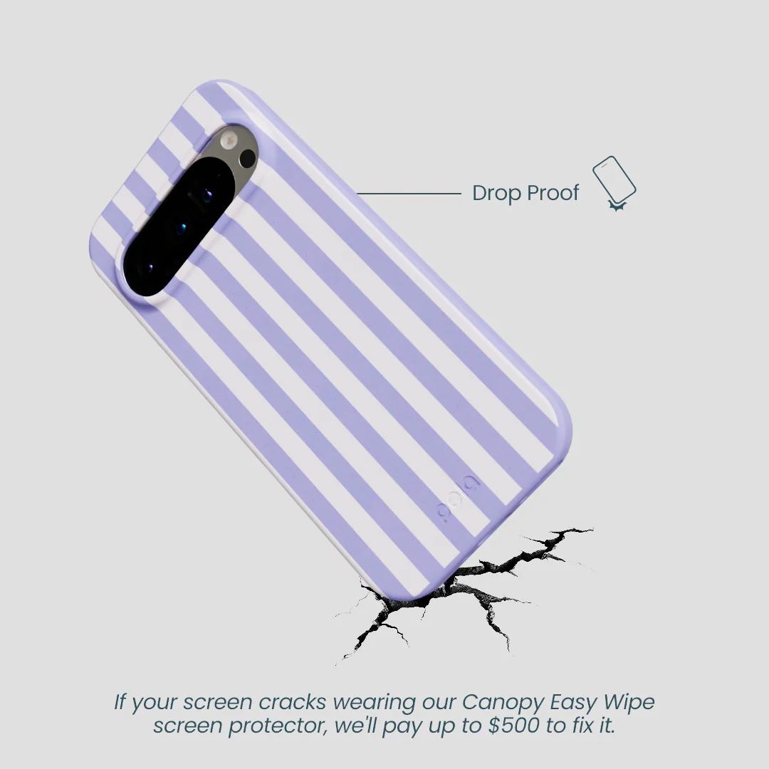 Lavender Lilac Stripes Google Pixel 9/9 Pro Case - Image 5