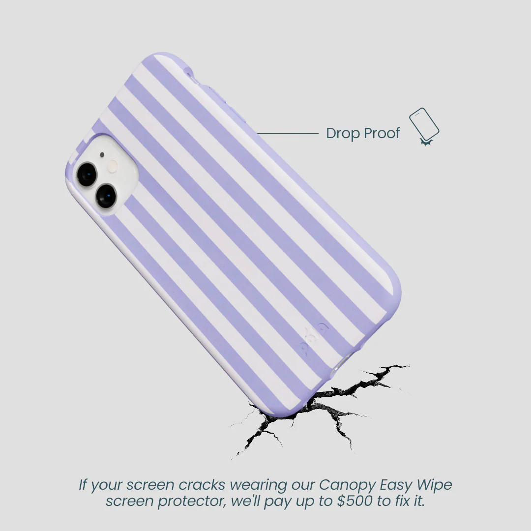 Lavender Lilac Stripes iPhone 11 Case - Image 5