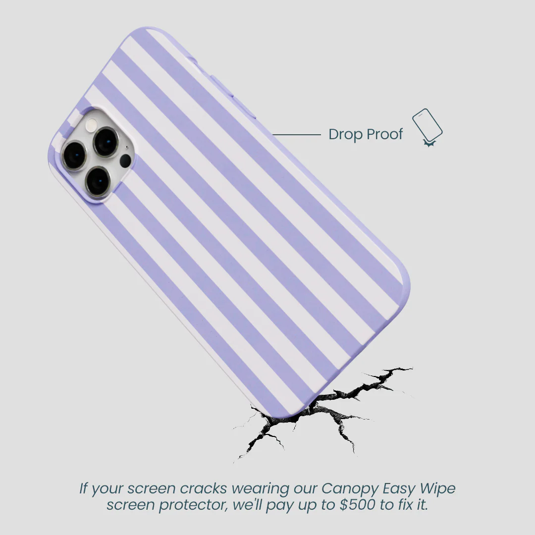 Lavender Lilac Stripes iPhone 12 Pro Max Case - Image 5