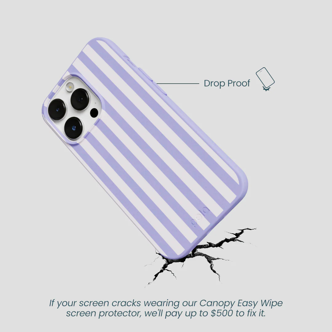 Lavender Lilac Stripes iPhone 13 Pro Case - Image 5