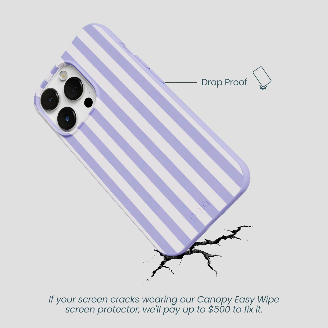 Lavender Lilac Stripes iPhone 13 Pro Max Case - Image 5