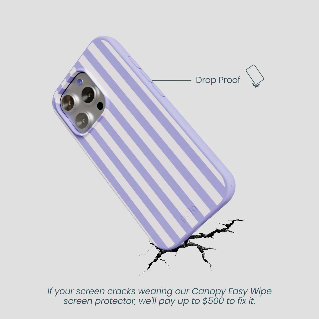 Lavender Lilac Stripes iPhone 16 Pro Case - Image 5