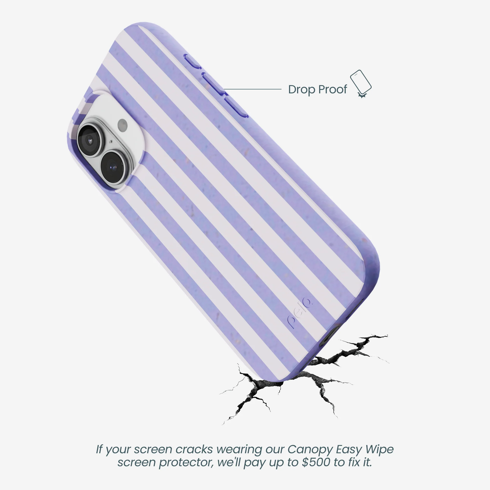 Lavender Lilac Stripes iPhone 17 Case - Image 5