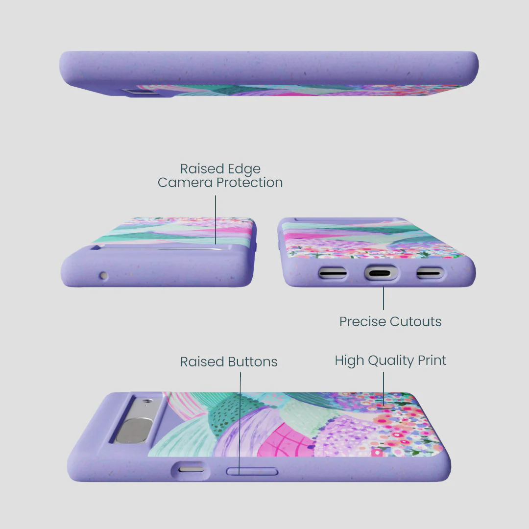 Lavender Misty Mauve Google Pixel 7 Case - Image 3