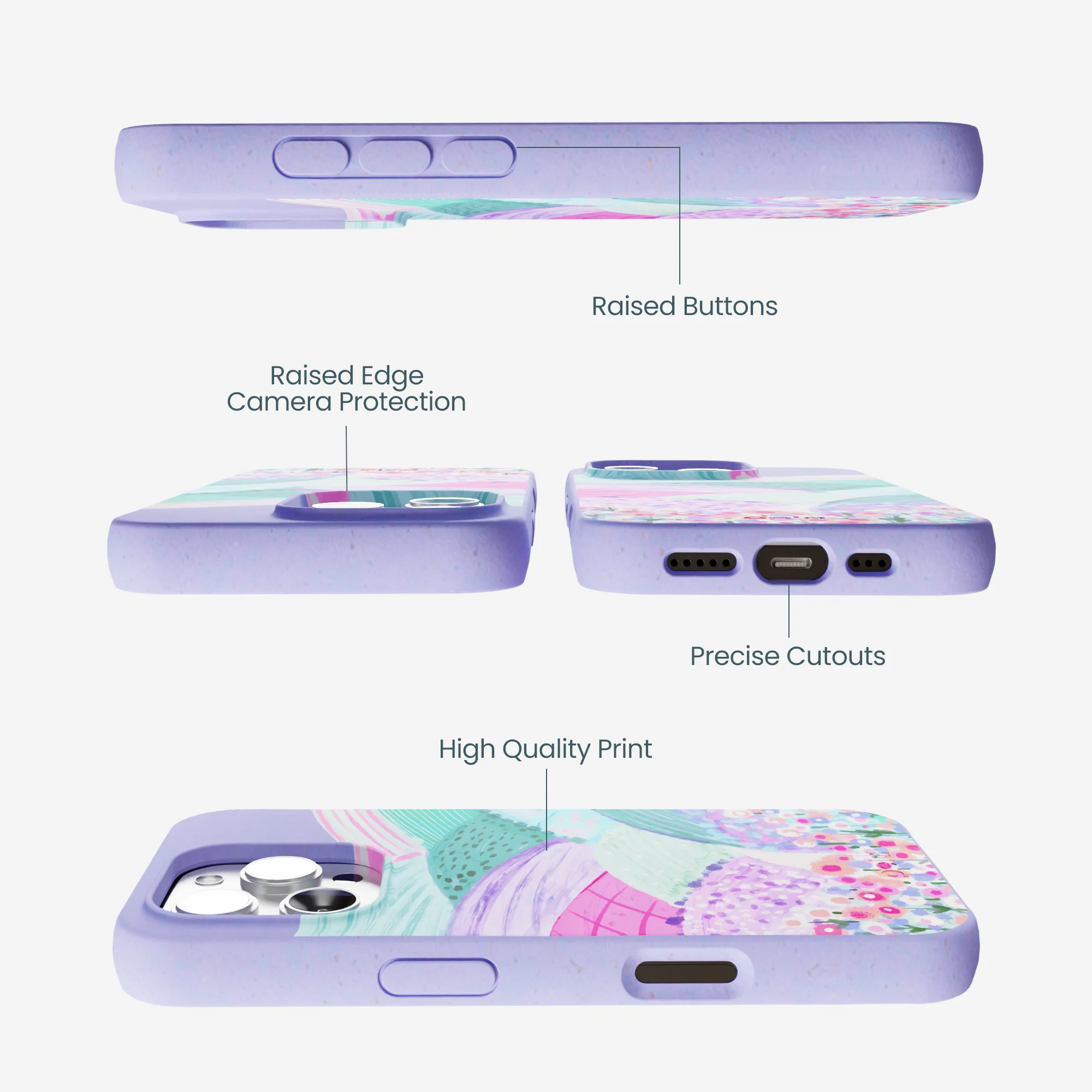 Lavender Misty Mauve iPhone 16 Pro Max Case - Image 3