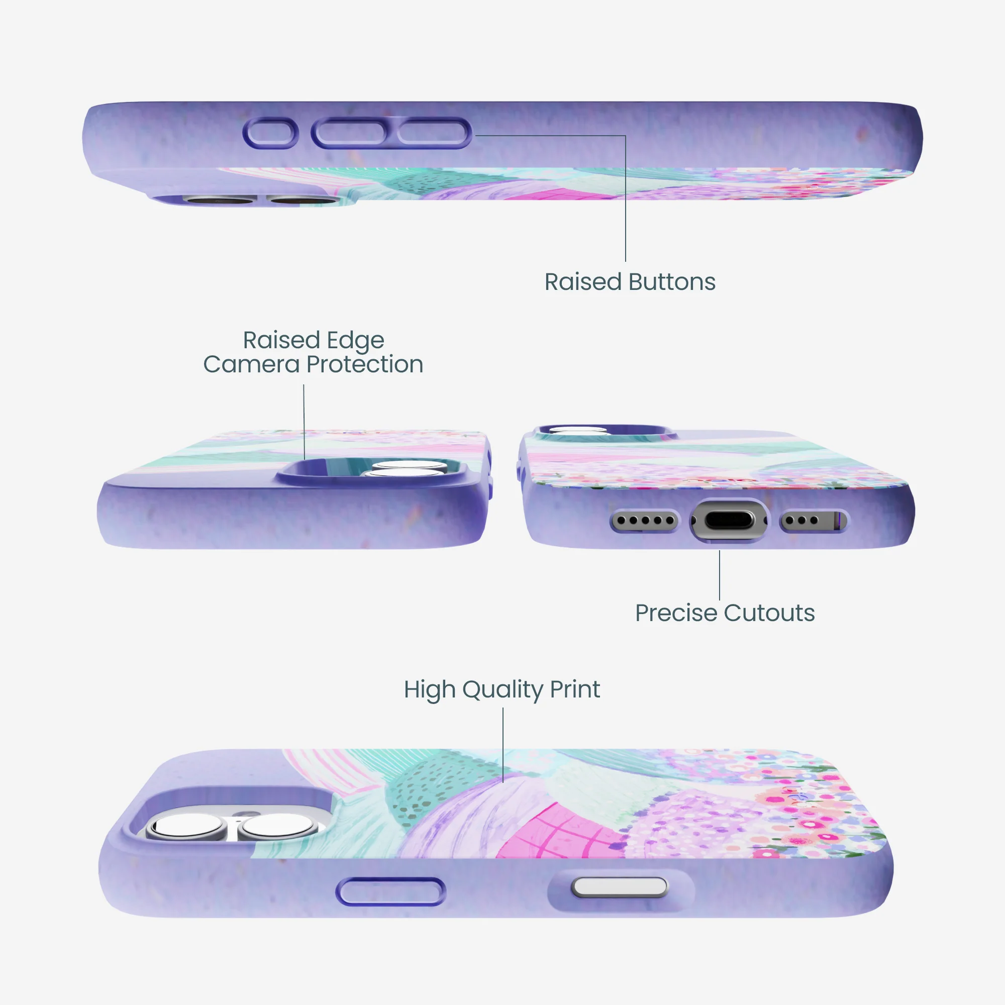 Lavender Misty Mauve iPhone 17 Case - Image 3