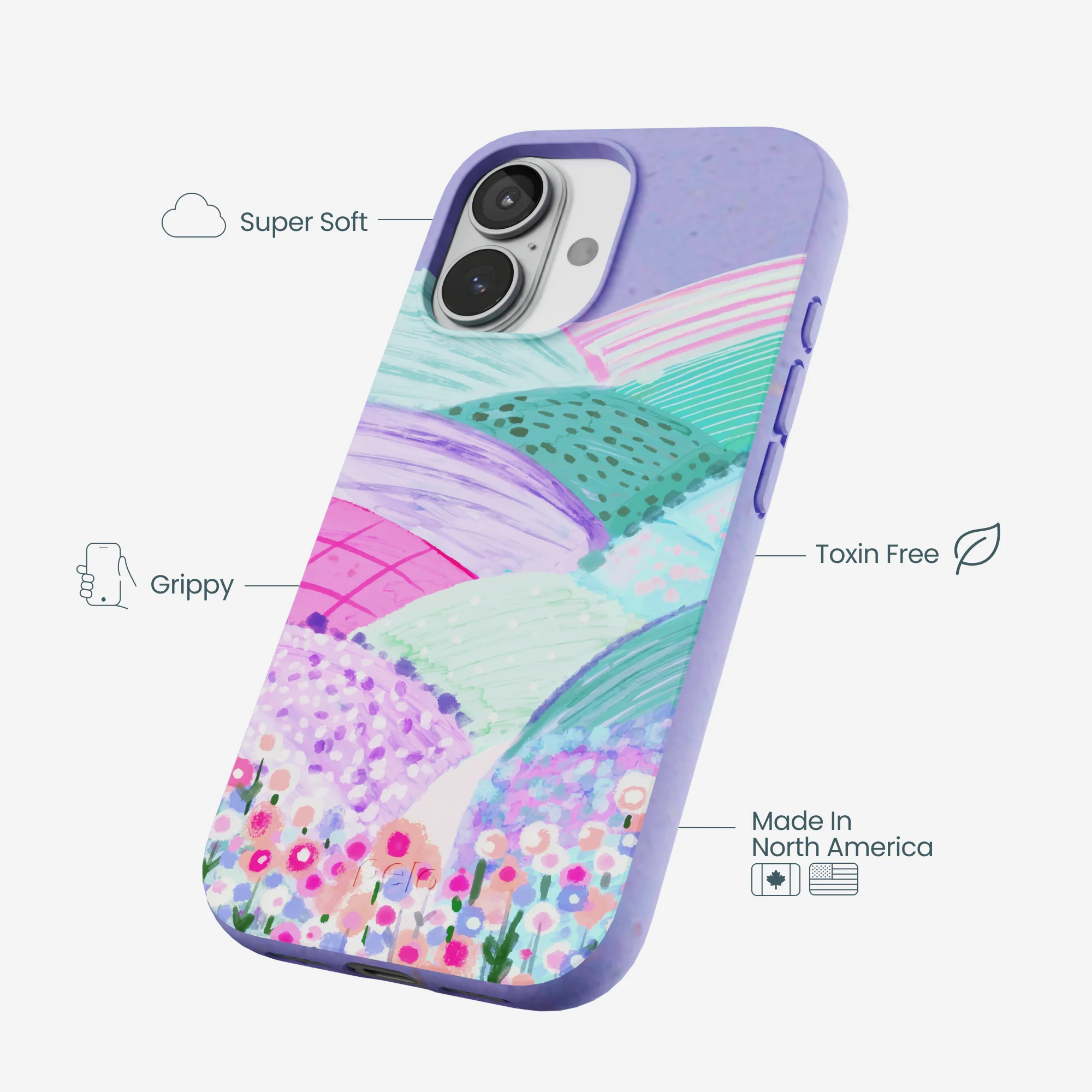 Lavender Misty Mauve iPhone 17 Case - Image 4