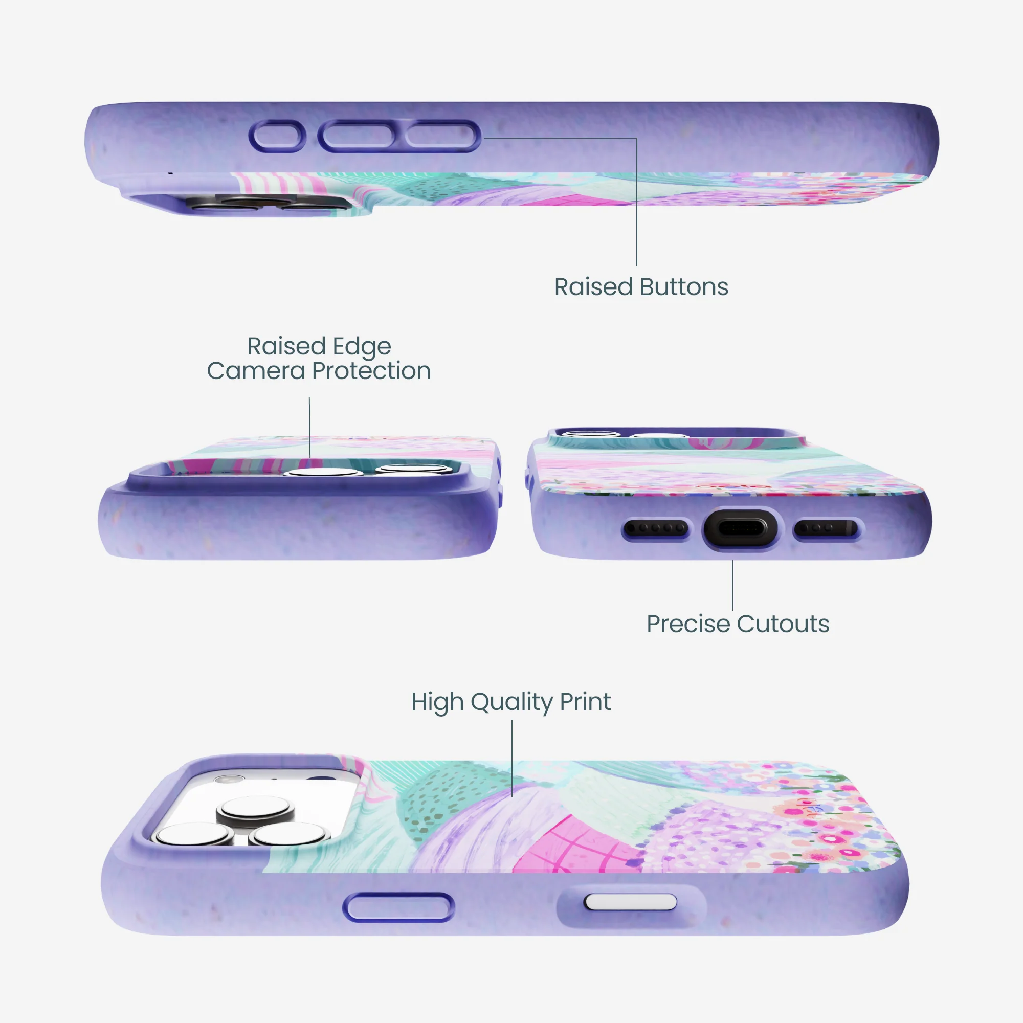 Lavender Misty Mauve iPhone 17 Pro Case - Image 3