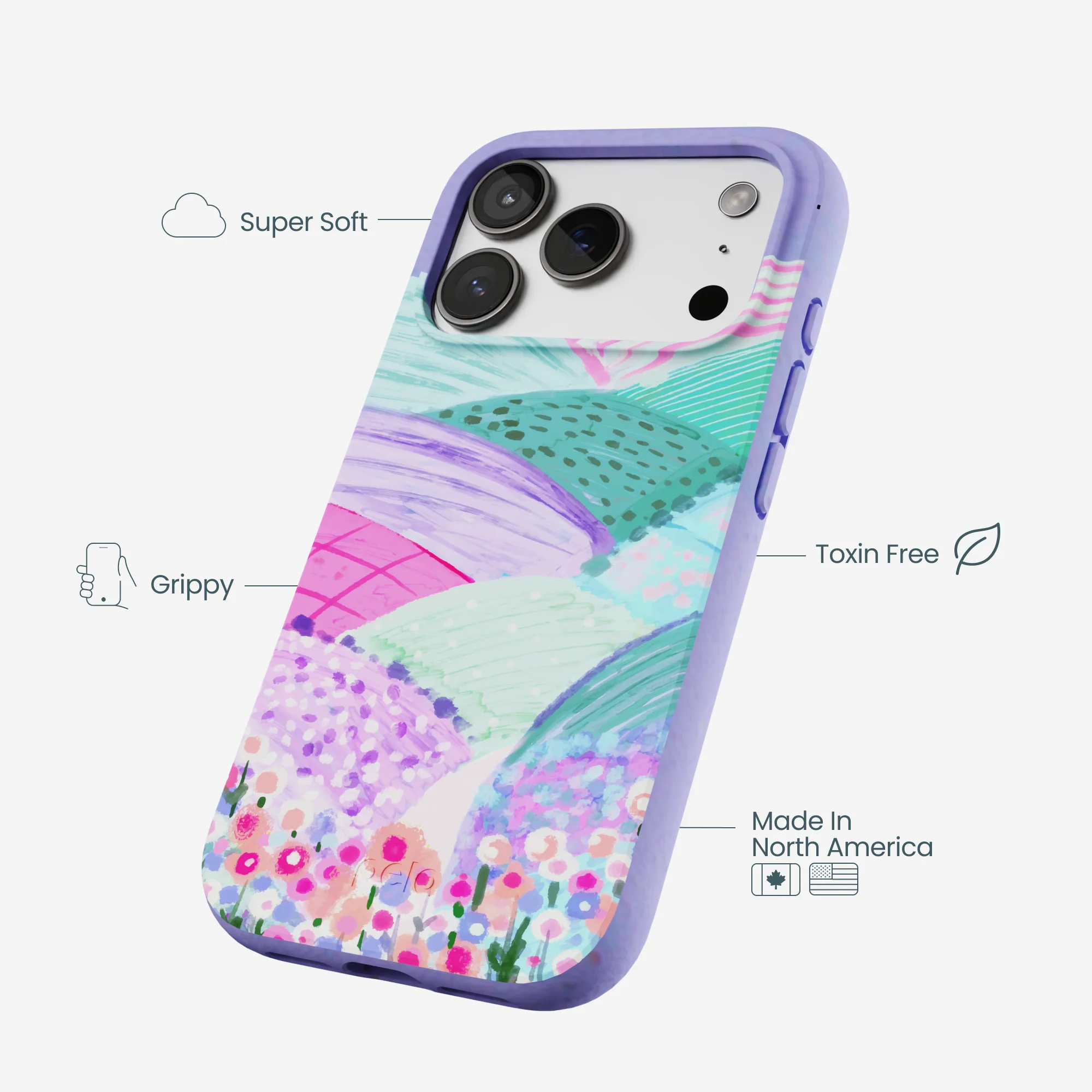 Lavender Misty Mauve iPhone 17 Pro Case - Image 4