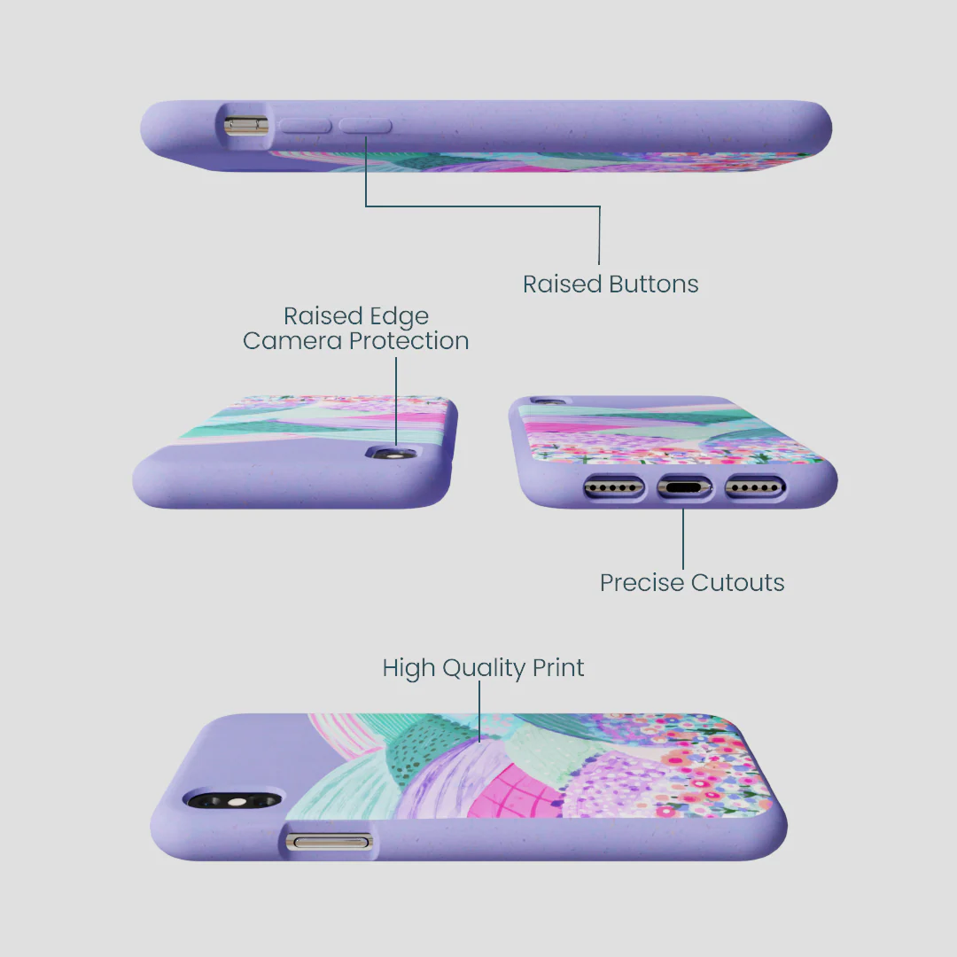 Lavender Misty Mauve iPhone XR Case - Image 3