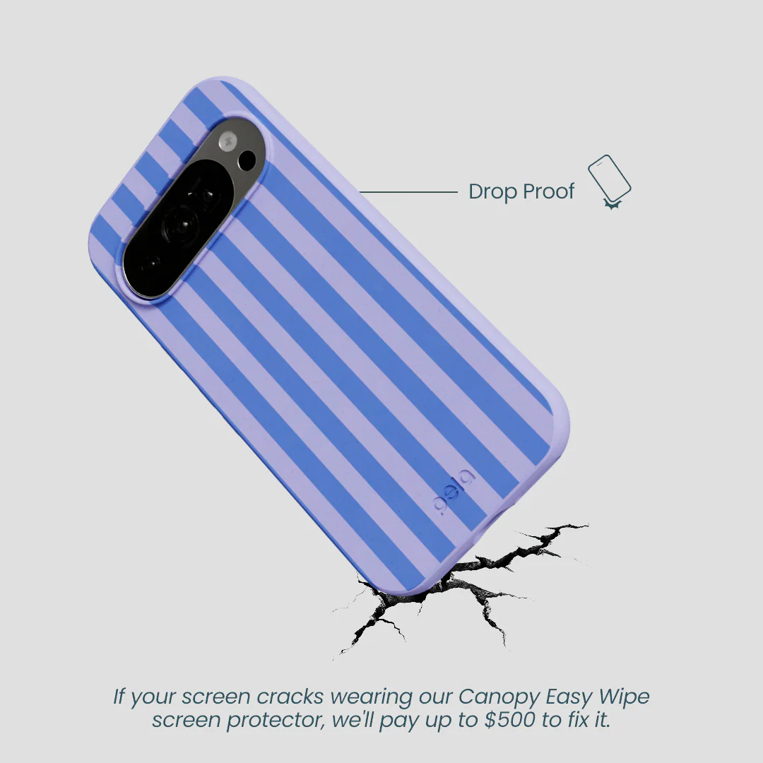 Lavender Periwinkle Stripes Google Pixel 10/10 Pro Case - Image 4
