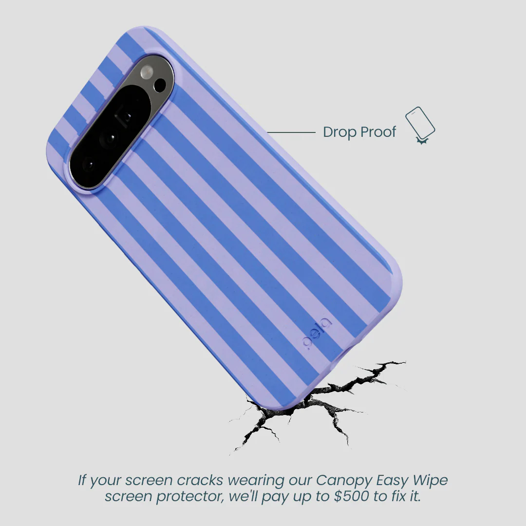 Lavender Periwinkle Stripes Google Pixel 10 Pro XL Case - Image 4