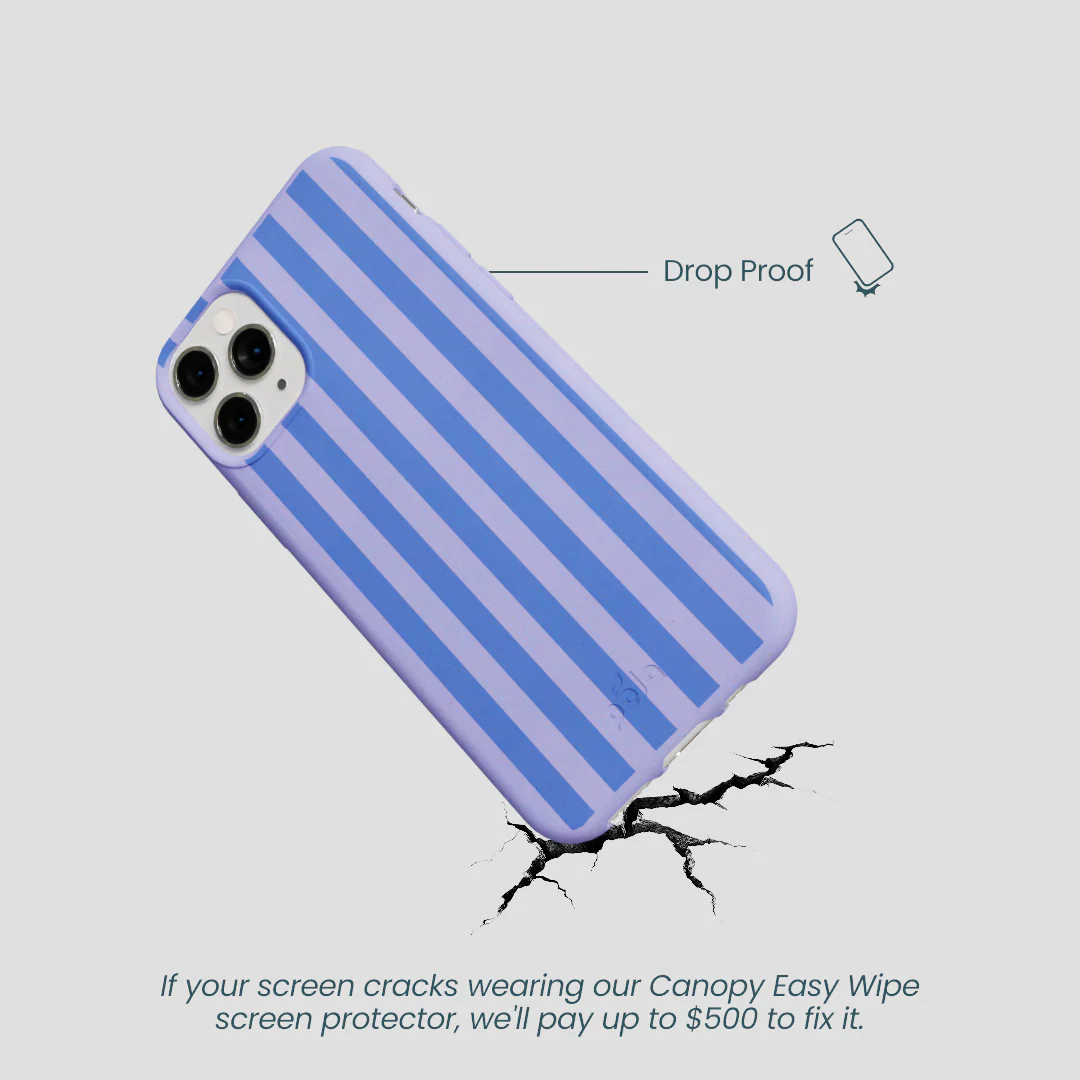 Lavender Periwinkle Stripes iPhone 11 Pro Case - Image 4