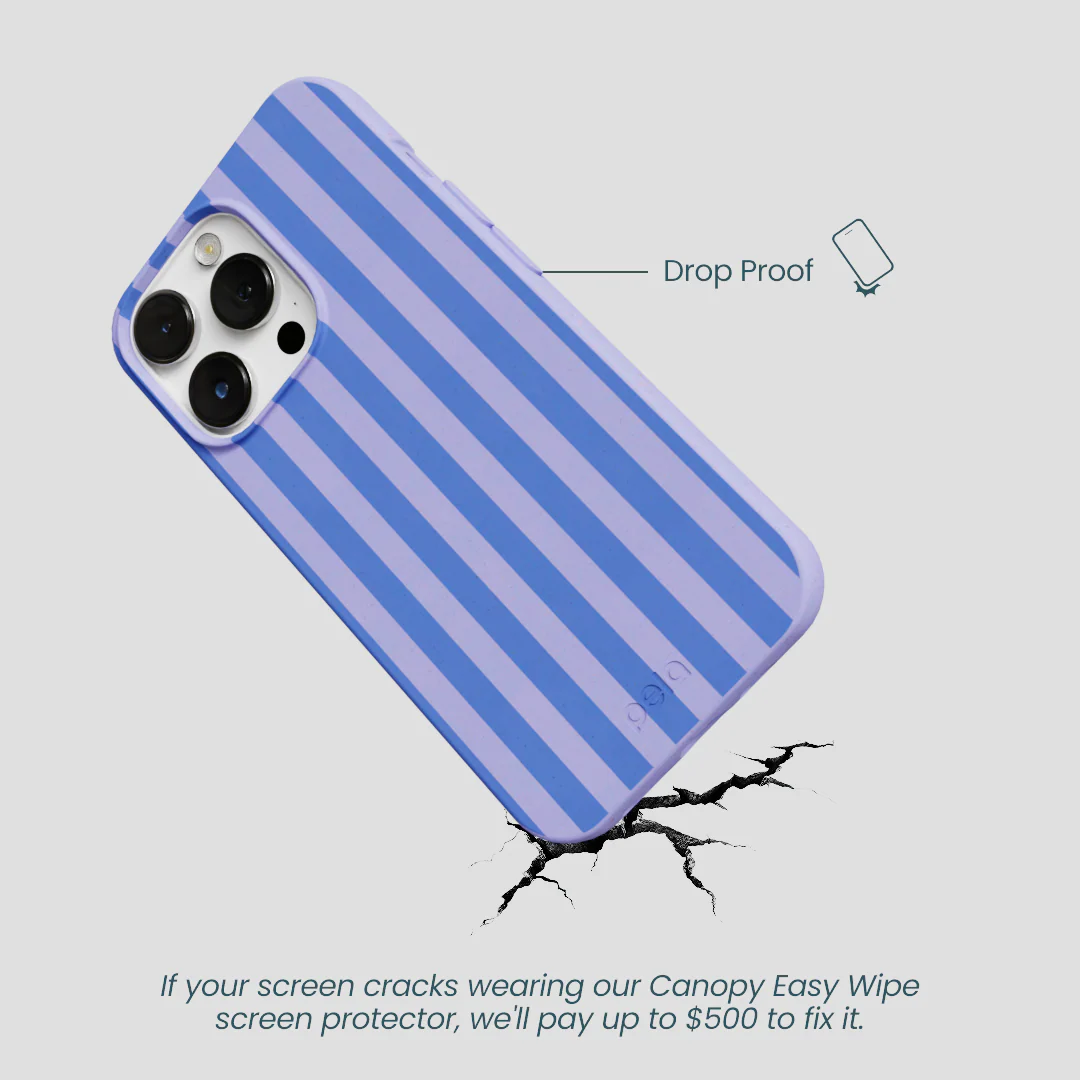 Lavender Periwinkle Stripes iPhone 13 Pro Max Case - Image 4