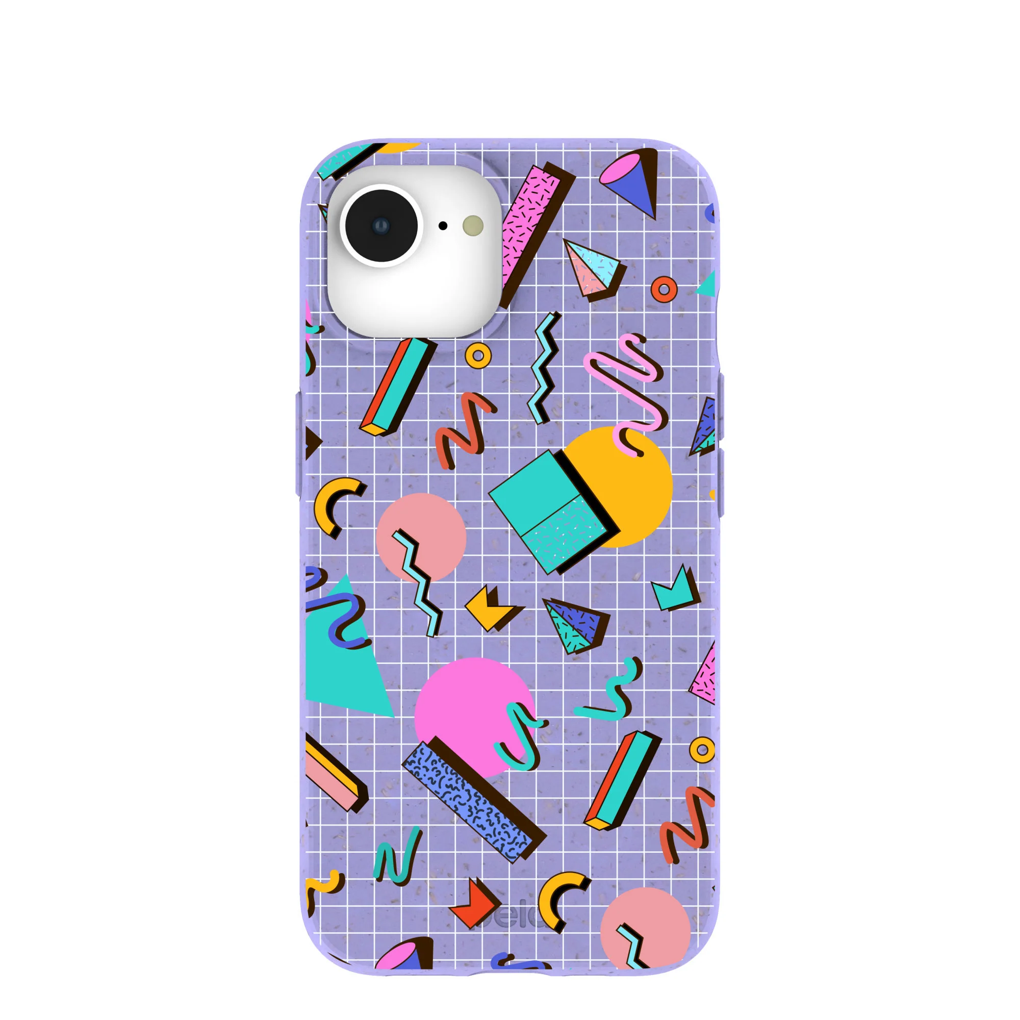 Lavender Retro Grid iPhone 16e/17e Case