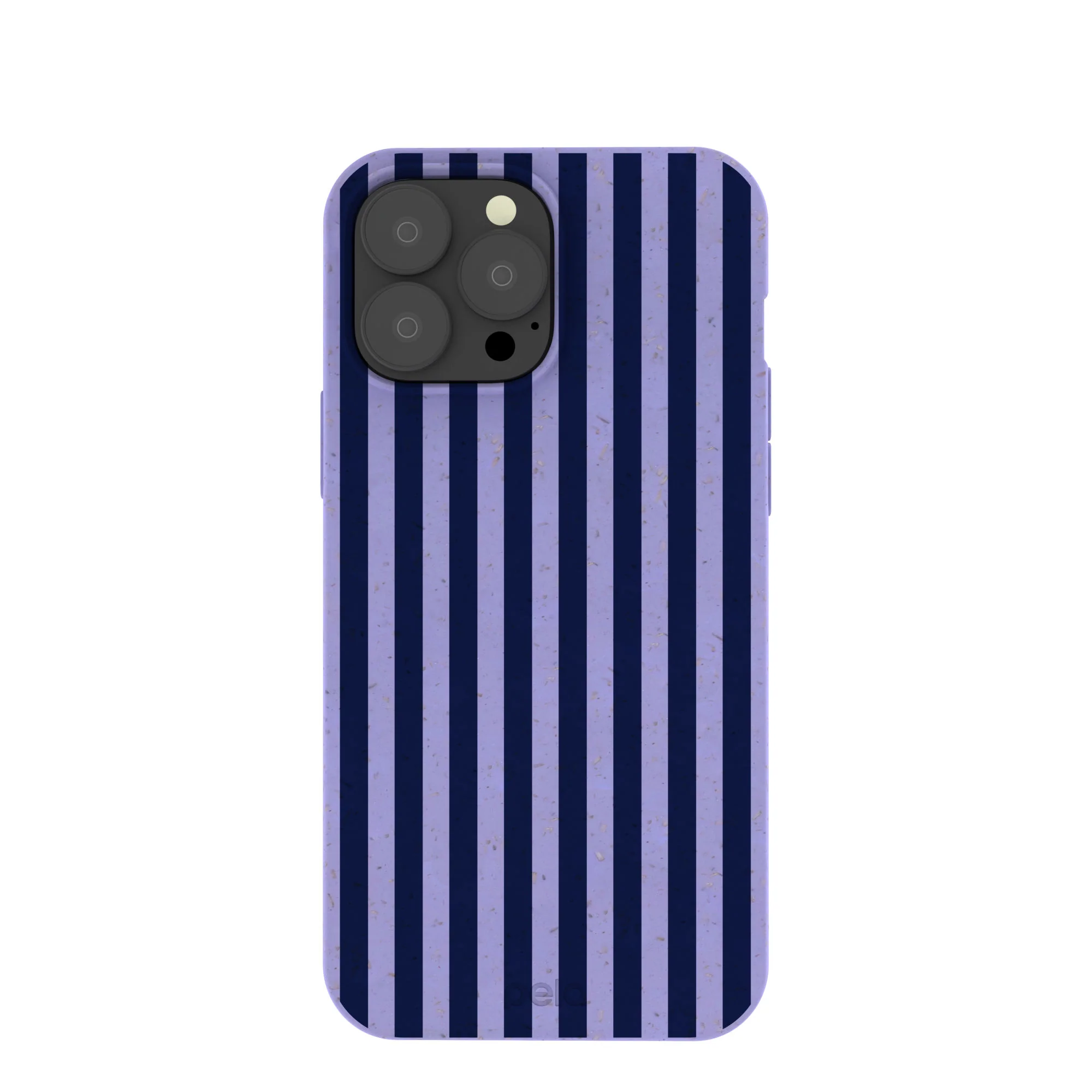 Lavender Small Navy Stripes iPhone 13 Pro Max Case