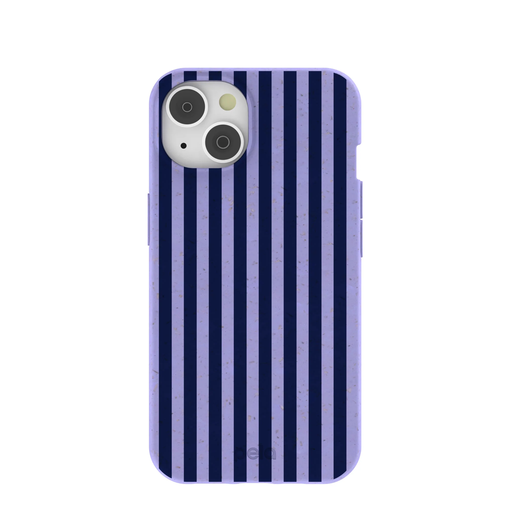 Lavender Small Navy Stripes iPhone 14 Case