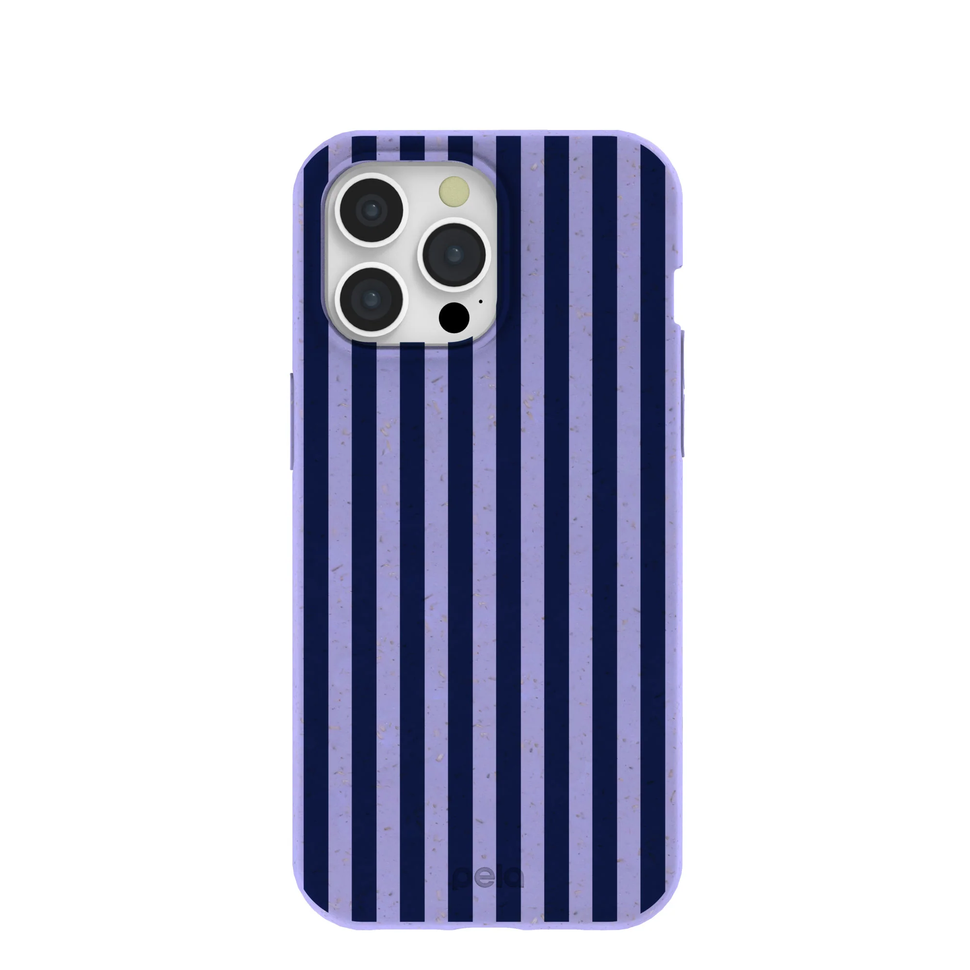 Lavender Small Navy Stripes iPhone 15 Pro Max Case