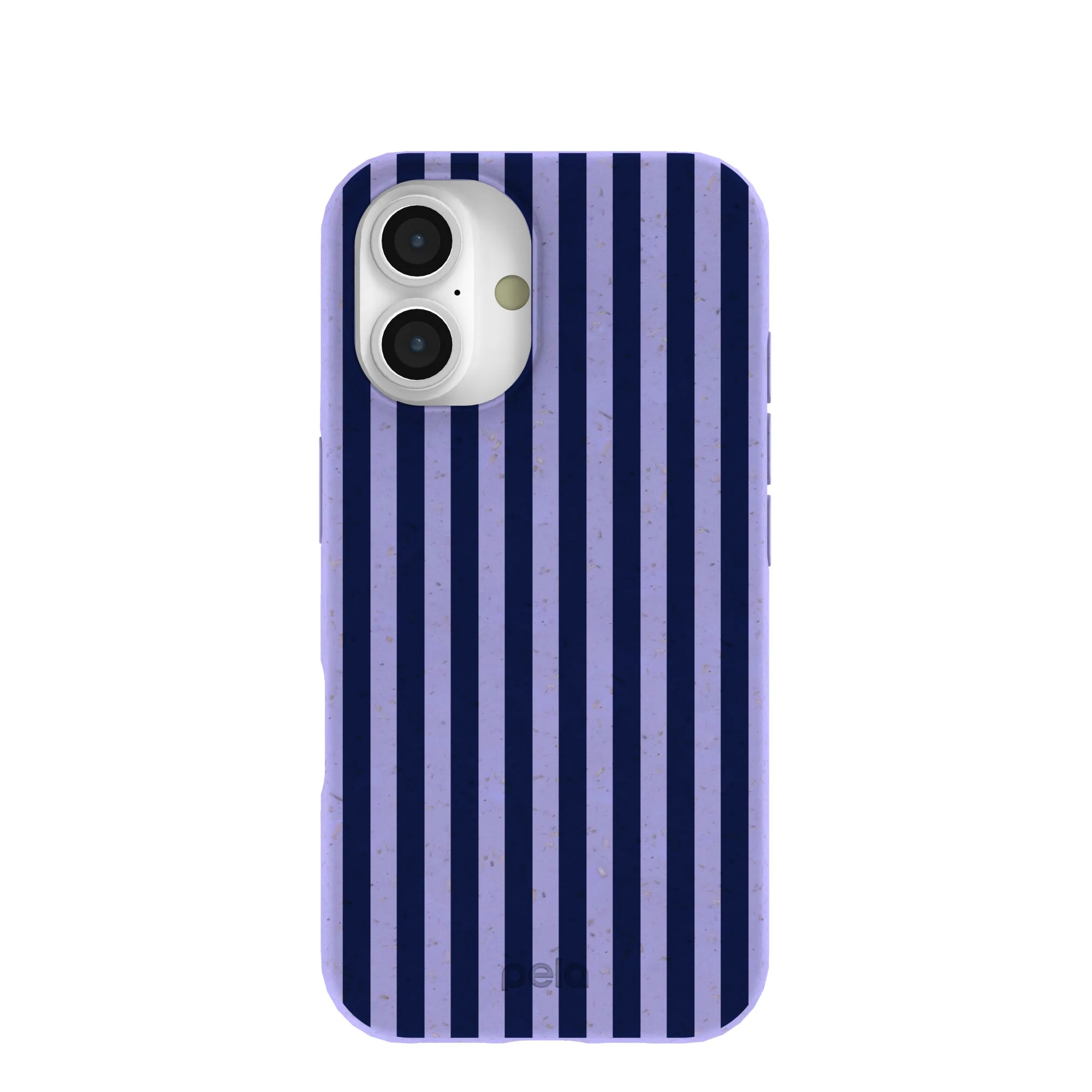 Lavender Small Navy Stripes iPhone 16 Case