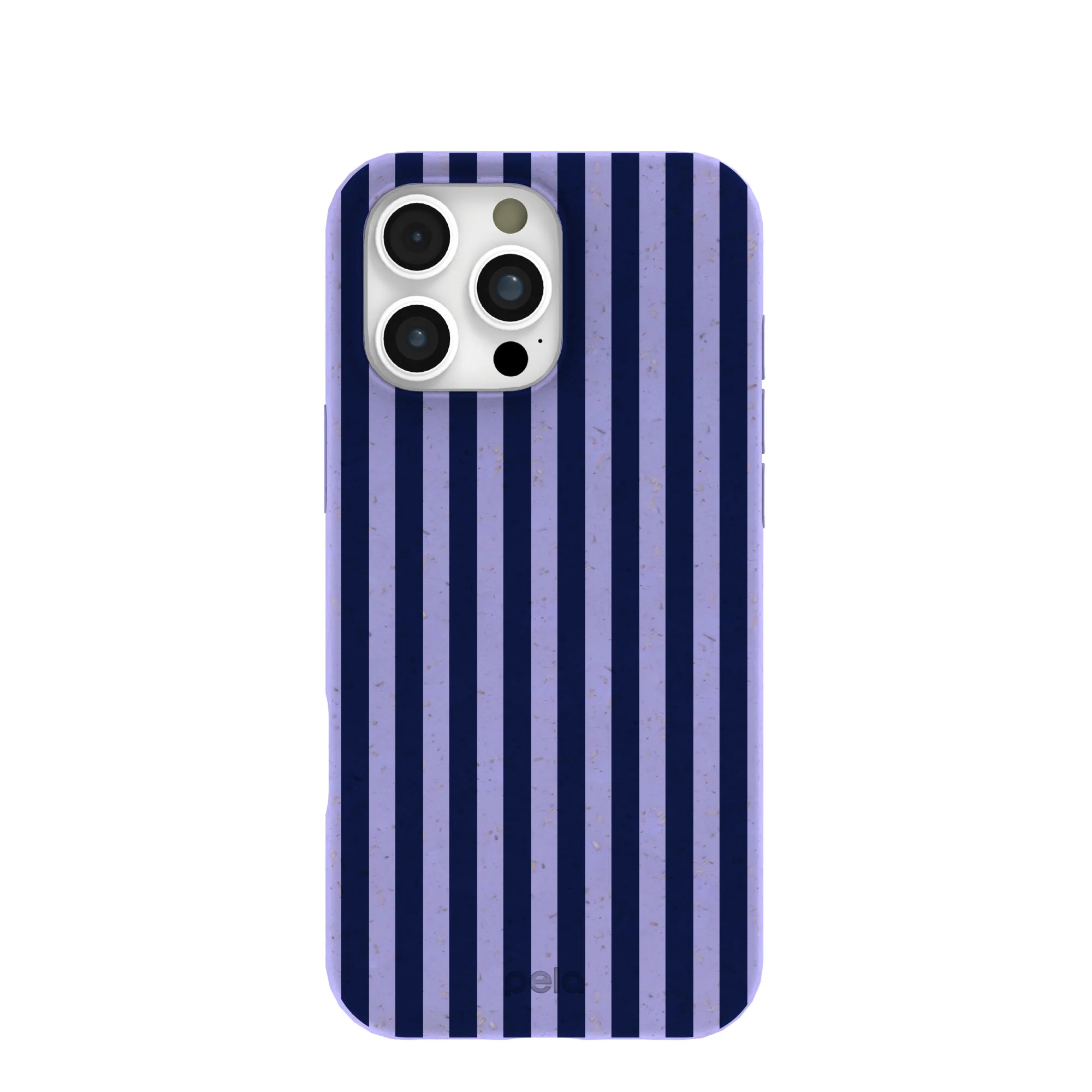 Lavender Small Navy Stripes iPhone 16 Pro Max Case