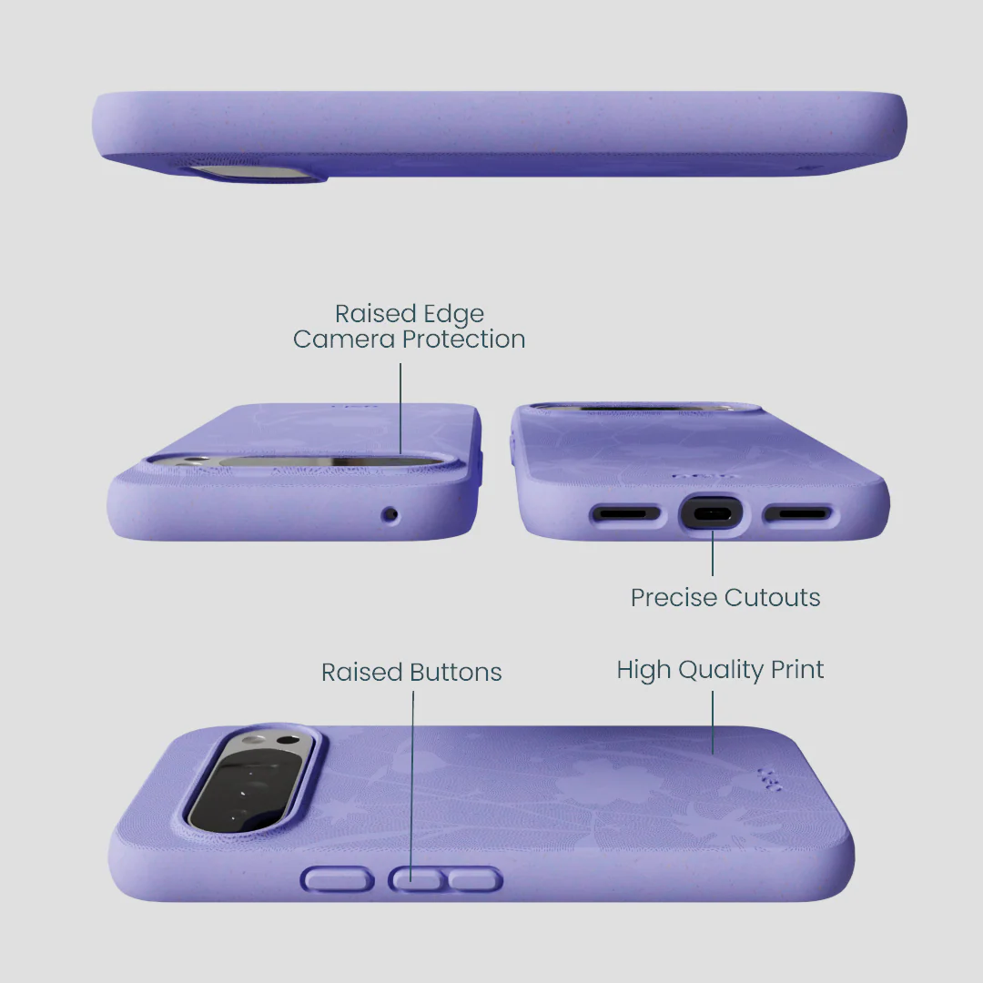 Lavender Wildflower Stitching Google Pixel 10 Pro XL Case - Image 3