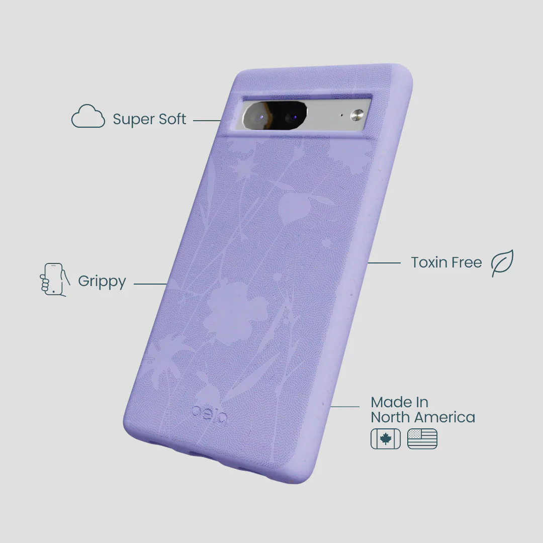 Lavender Wildflower Stitching Google Pixel 7 Case - Image 4
