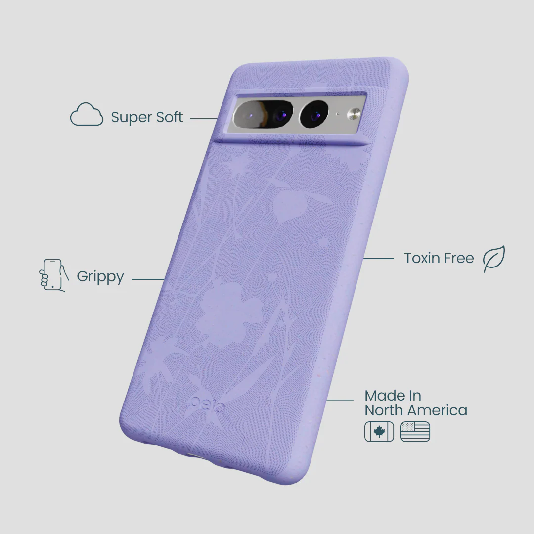 Lavender Wildflower Stitching Google Pixel 7 Pro Case - Image 4