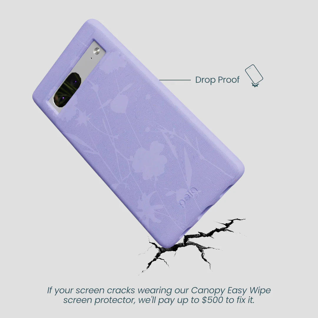 Lavender Wildflower Stitching Google Pixel 7a Case - Image 5